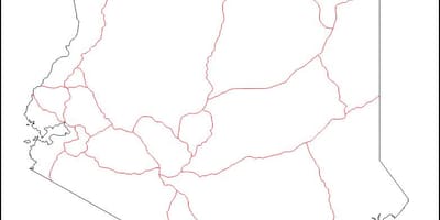 કેન્યા ખાલી નકશો