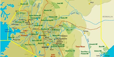 નકશો કેન્યા વનસ્પતિ