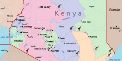 એક નકશો કેન્યા